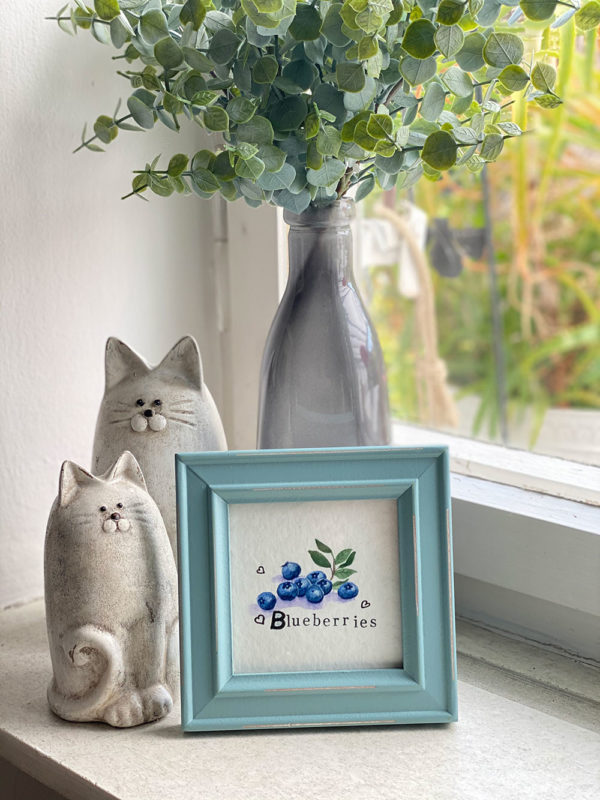 Blueberries im Rahmen