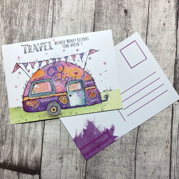 Postkarte Travel